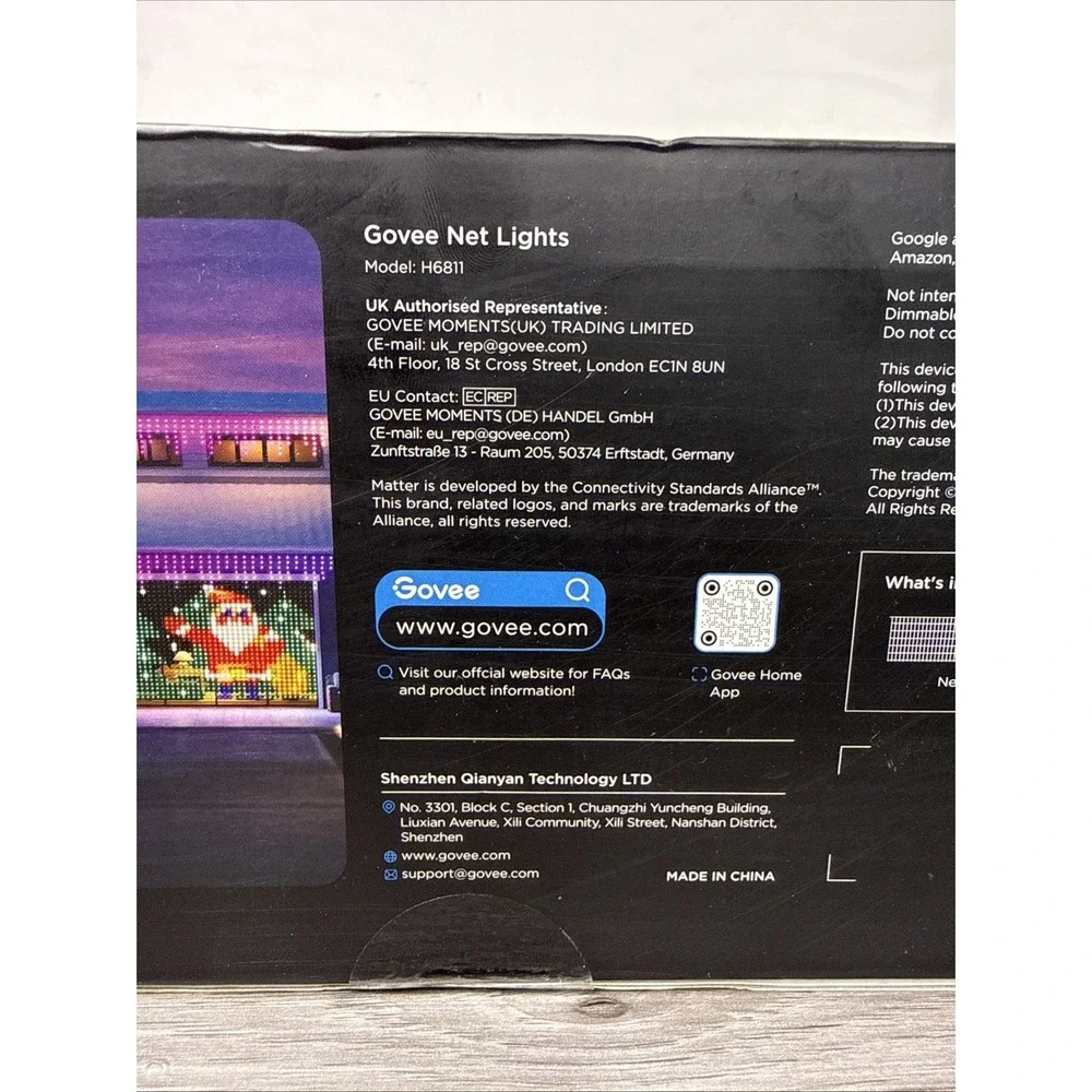 Govee Outdoor‎ Net Lights  2.8 x 9.4ft with RGBIC and DIY Functions, 480 LEDs